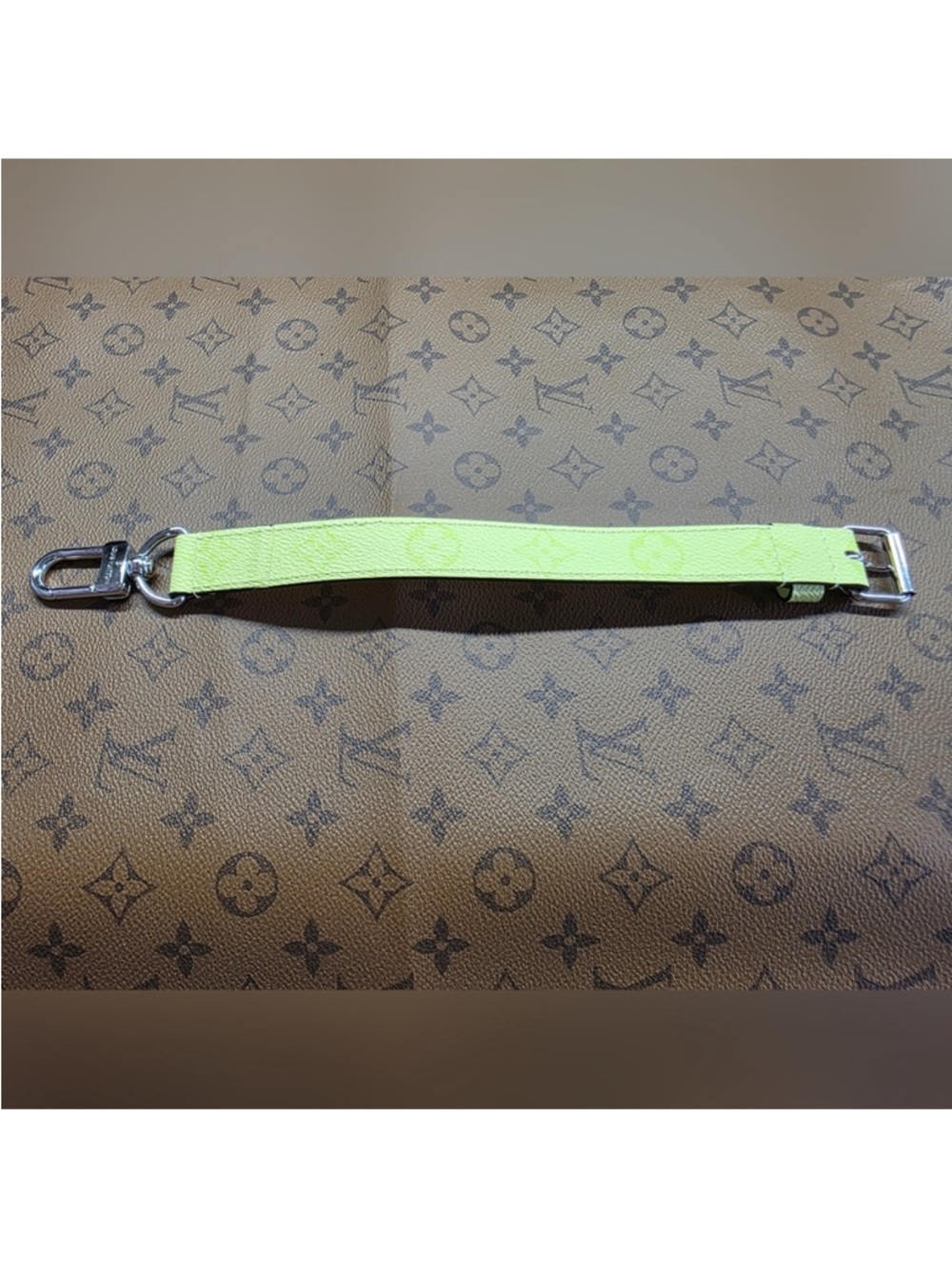 Louis Vuitton Neon Green Monogram Strap/Handle Accent